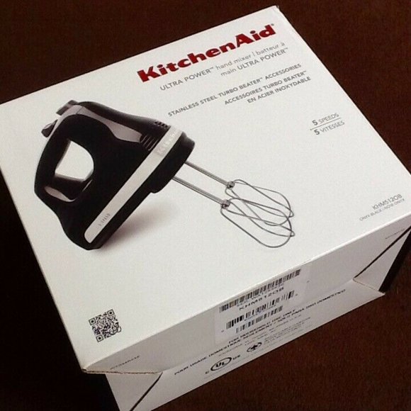 brand new ONYX BLACK KitchenAid 5-Speed Hand Mixer - Picture 2 of 12